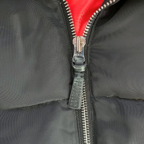 DEREK LAM 10 CROSBY 2 IN 1 BLACK PUFFER FUR HOOD FULL ZIP WINTER COAT & VEST - Picture 11 of 15